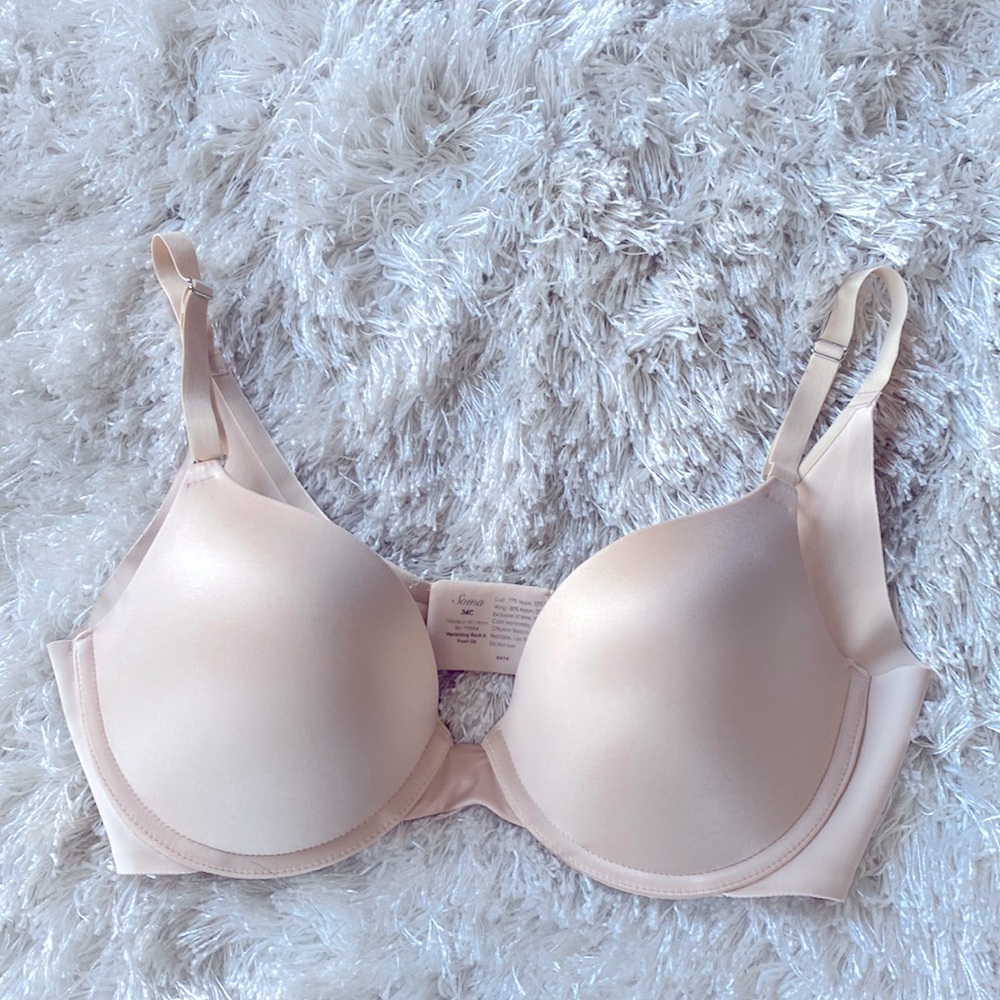 Soma Vanishing Back Push Up Bra 34C